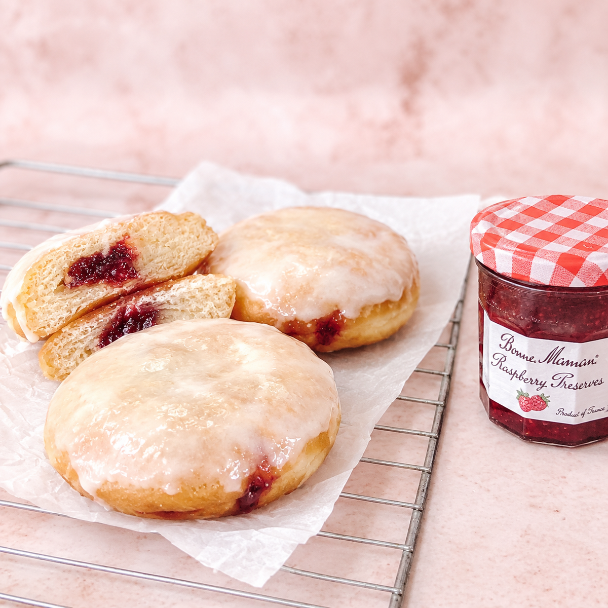 Raspberry Jam Doughnut